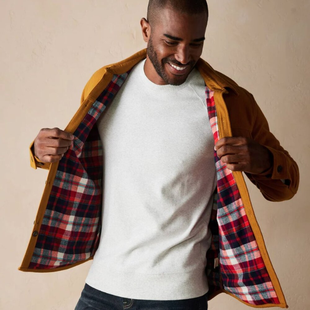 NWT The Normal Brand Men’s Brightside Flannel Lined Workwear Jacket – Large - Picture 6 of 8